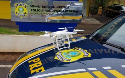 PRF de Marília utiliza drone em fiscalizações na BR-153