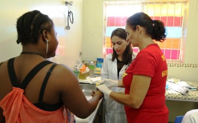Saúde promoveu na manhã de sábado ações direcionadas à mulher