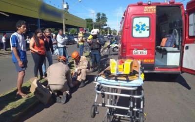 Homem é atropelado na Av. Cloadoaldo Garcia