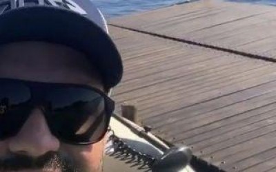 Fernando aproveita a passagem por TL para pescar as margens do Sucuriú