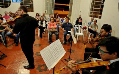 Camerata de Cordas faz apresentação na Diretoria de Cultura