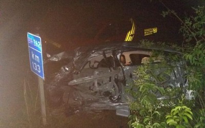 Bombeiros de Três Lagoas atendem acidente com morte da BR-262