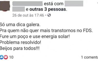 Funcionária da Sanesul manda população cavar poços devido cidade estar sem água 