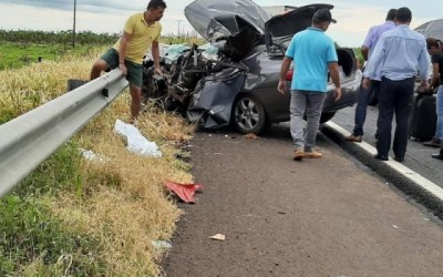 Acidente entre Cassilândia e Paranaíba, perto da entrada de Lagoa Santa deixa 1 vítima fatal