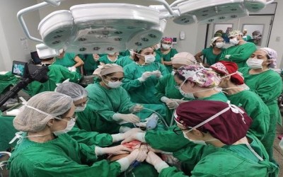 Parto mobiliza 50 profissionais em hospital de Campo Grande