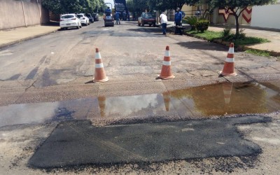 Com chuvas intensas serviços de recapeamento ficam impossibilitados