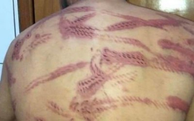 Valentão bate na mulher e leva surra do sogro