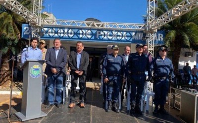 Deputado Eduardo Rocha prestigiou troca de comando da Polícia Militar de Três Lagoas