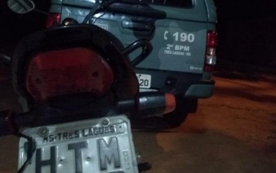 Jovem é preso com moto adulterada e revela que comprou veículo por R$ 1 mil do 
