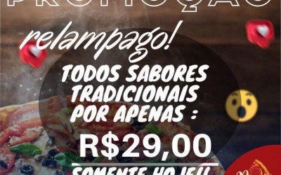Delivery: Comerciante faz mega promoção e vende pizzas grandes a R$ 29,00