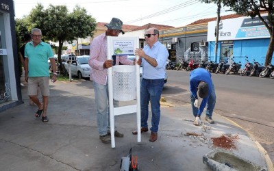 Área central de Três Lagoas contará com 250 novas lixeiras