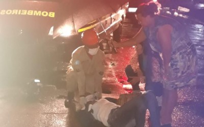 Mulher fica ferido em acidente de trânsito no bairro Paranapungá 