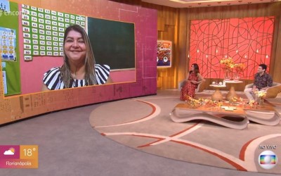Projeto de professora de Três Lagoas é apresentado na Globo no programa de Fátima Bernardes