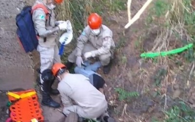 Jovem socorrido na ponte de Jupiá caiu de uma altura de 7 metros