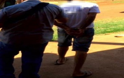 Após homem tentar invadir casa, mulher pede socorro via Whatsapp à PM que prende invasor 