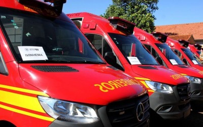 Corpo de Bombeiros de Três Lagoas recebe unidade de resgate de nova parceria entre Estado e bancada federal