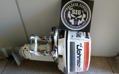 SIG recupera motor de barco furtado e recaptura foragido da Justiça 