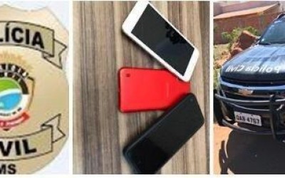 Ação da Polícia Civil recupera vários celulares furtados em Três Lagoas