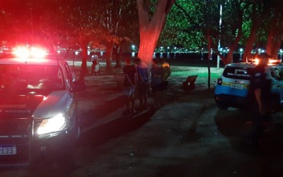 Jovens que fumavam baseado na Lagoa Maior são detidos pela Polícia Militar 