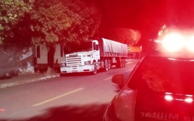 Rastreador ajudou a polícia para encontrar caminhão que seria levado para Ponta Porã