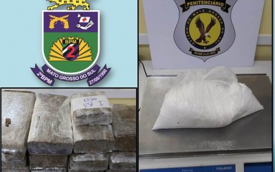 Tiros são dados pela PM em presídio para evitar entrada de cocaína e maconha arremessados por muralha 