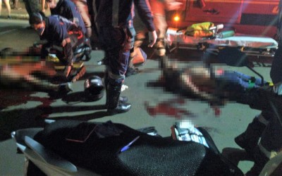 Assaltantes baleados por policial militar estavam com arma de brinquedo 