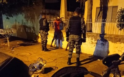 Dupla detida pelo Getam estava com 35 quilos de fios furtados 