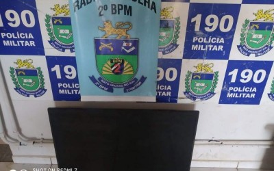 Polícia Militar localiza televisor em residência invadida no bairro Vila Alegre