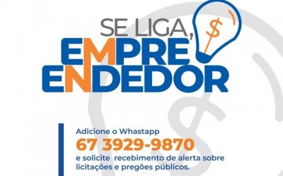 Empreendedores cadastrados começam a receber informações sobre processos de licitações