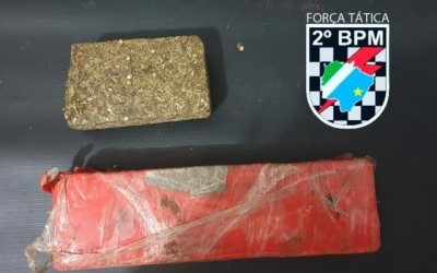 Força Tática apreende 1,1 kg de maconha em Três Lagoas