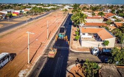Bairro Jardim Brasília recebe obras de pavimentação