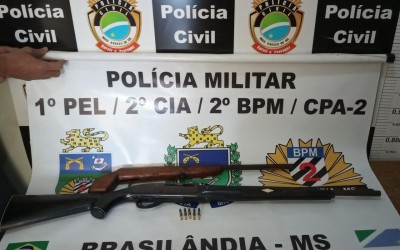 Em Operação conjunta, Polícia Militar apreende armas e prende uma pessoa 