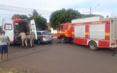 Duas mulheres ficam feridas em acidente no bairro JK