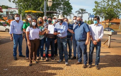 Ordem de serviço assinada na manhã desta quarta-feira (24)