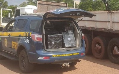 PRF apreende 244 Kg de cloridrato de cocaína em Água Clara