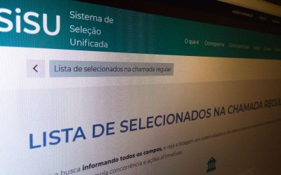 Começam hoje as matrículas da primeira chamada do Sisu