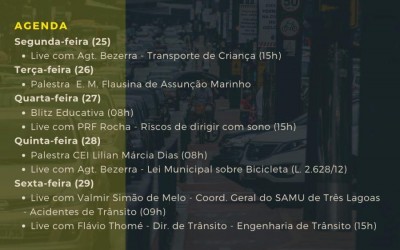 Live com tema “ Transporte de Crianças” abre o cronograma de atividades da 16ª Semana Municipal de Trânsito