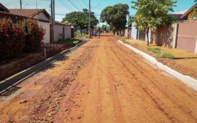 Obras de pavimentação no Jardim Esperança estão avançando