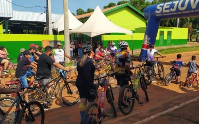 2º BPM presta apoio em passeio ciclístico no Distrito de Arapuá 