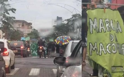 Polícia chega e dispersa Marcha da Maconha em Campo Grande