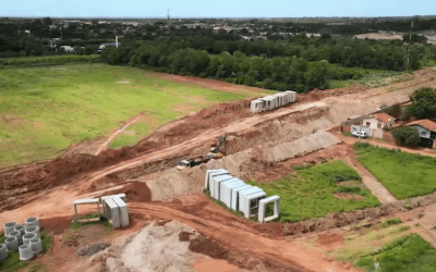 Obra de macrodrenagem que beneficiará sete bairros está avançada, veja fotos
