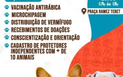 Prefeitura e Protetoras TL promovem ação gratuita para pets neste sábado, na Praça Ramez Tebet