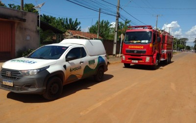 Bombeiros são acionados após vazamento em tubulação da MS-Gás na Vila Haro