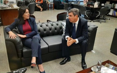 Riedel e Eduardo Rocha vão à Brasília em busca de verba para a construção de 10 mil moradias