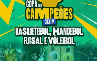 Começam os jogos da Copa dos Campeões – 12 a 14 anos – em Coxim