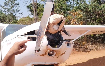 Avião de pequeno porte sofre queda após pane em Selvíria
