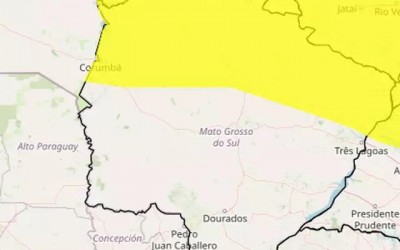Alerta de temporal é renovado para  Três Lagoas e outros 24 municípios de MS