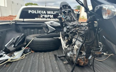 PM recupera moto furtada antes da vítima registrar o furto na delegacia  