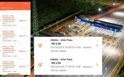 Condutores reclamam de cobrança ‘extra’ em pedágio de rodovia em Aparecida do Taboado 