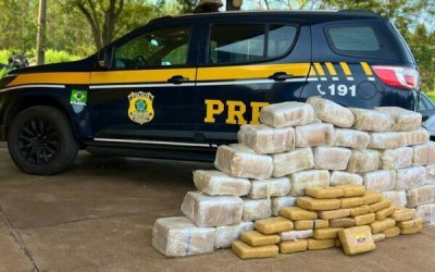 PRF apreende 206 Kg de maconha em Três Lagoas